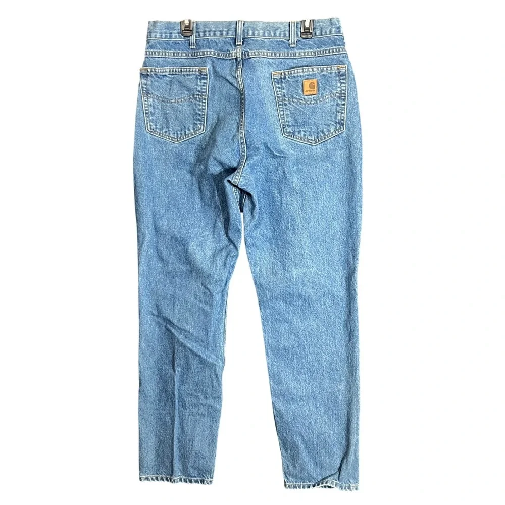 Vintage Carhartt Mens Size 38x32 Traditional Fit Jeans Blue Denim Workwear Y2K‎